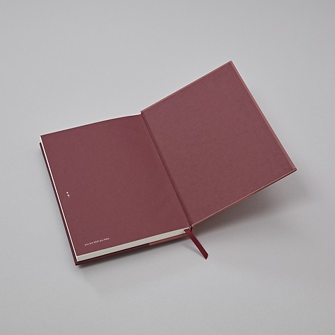 Plain Burgundy Wirebound Sketchbook