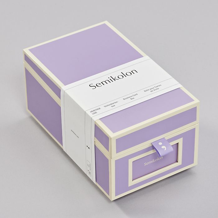 Business Card Box | Lilac Silk