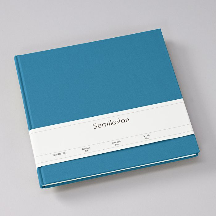 Guest Book Slim | Azzurro