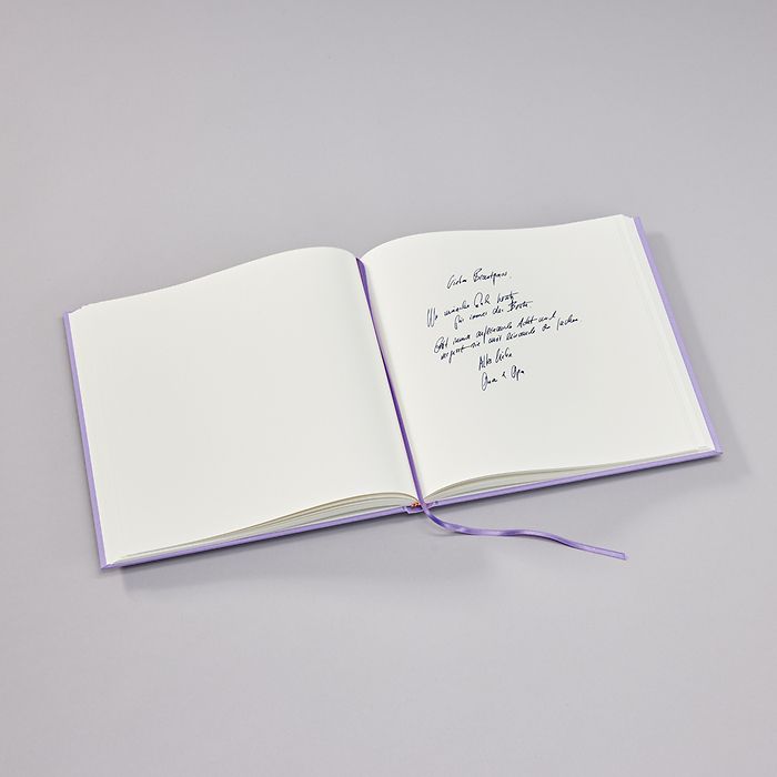 Guest Book Slim | Lilac Silk